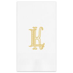 Unity Two Letter Monogram Guest Towel - Printed Unity Two Letter Monogram Guest Towel - Printed