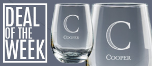 Personalized Stemless Wine Glasses